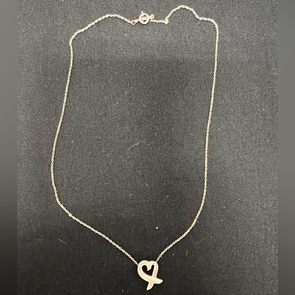 Tiffany and co. Heart necklace - 16” - Sterling Silver
